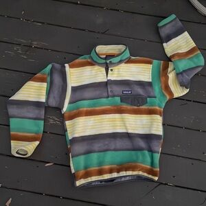 Patagonia Multicolor Striped Fleece Pullover